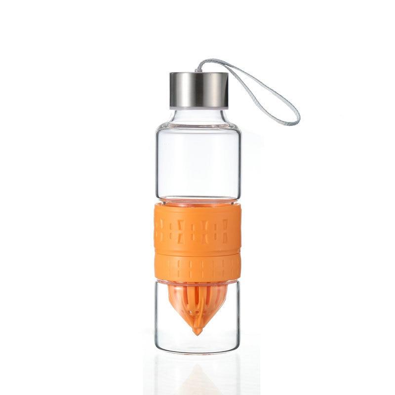 Feldflasche Glas Presse Orangensaft