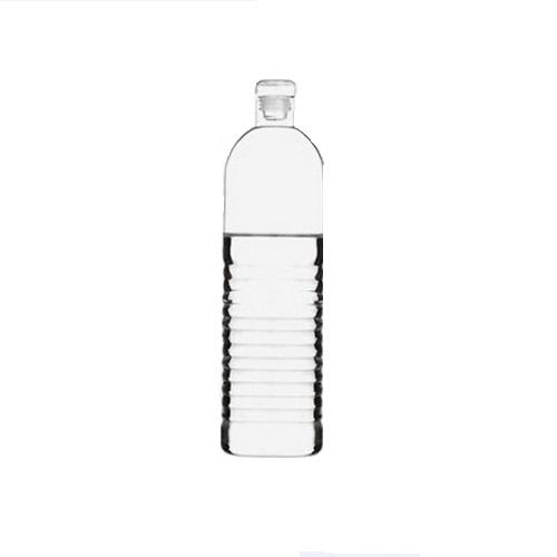 Flasche Wasser Glas