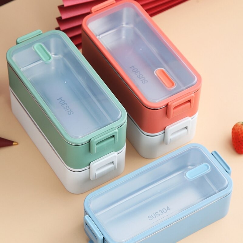 Lunchbox isotherm drei farbig grun pink blau