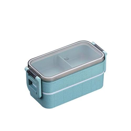 Lunchbox japanisches Bento blau 2 Etagen