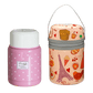 Lunchbox suppe rosa mit tasche