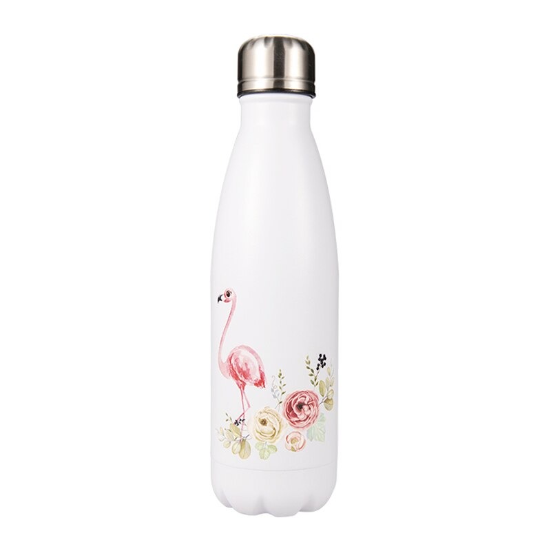 Bouteille isotherme 500 ml flamant flower