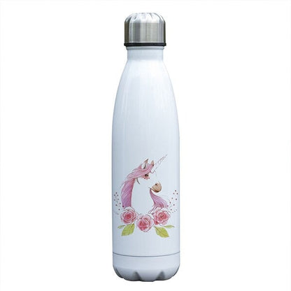 bouteille isotherme motif licorne rose