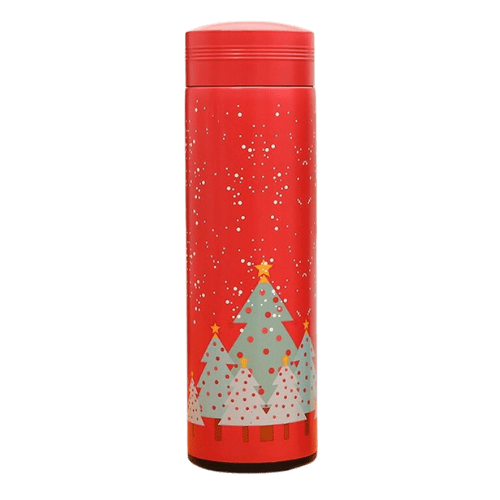 Bouteille isotherme 500 ml sapin rouge