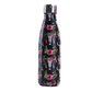 gourde inox bouteille isotherme motif de taureau et de fleurs