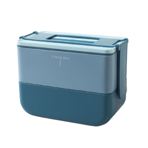 lunchbox boot blau zwei stockwerke