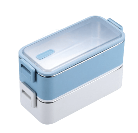 Lunchbox isotherm blau weiss