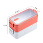 lunchbox isotherme orange blanche size