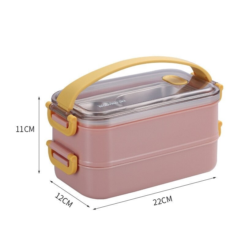 lunchbox komfort rosa 2 Etagen Dimension