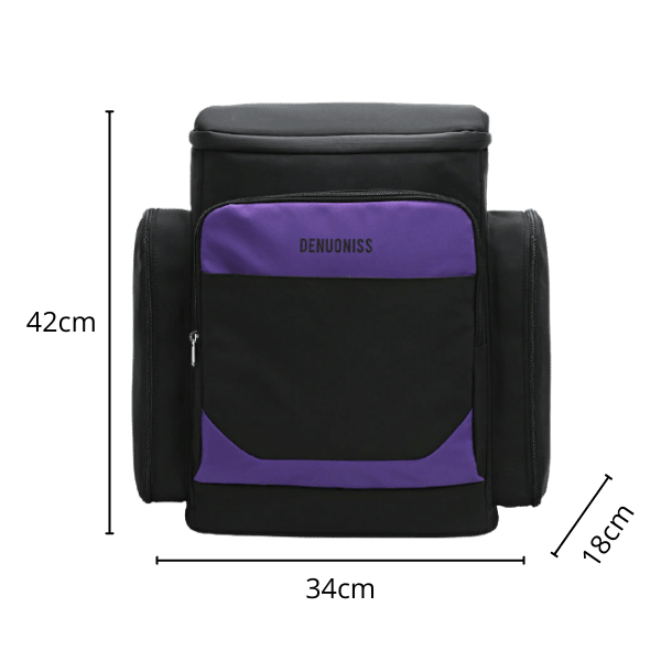 rucksack kuhler schwarz violett messung