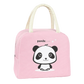 sac isotherme repas rose avec panda blanc et noir