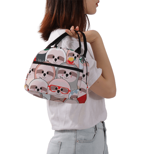mannequin avec sac isotherme repas animaux