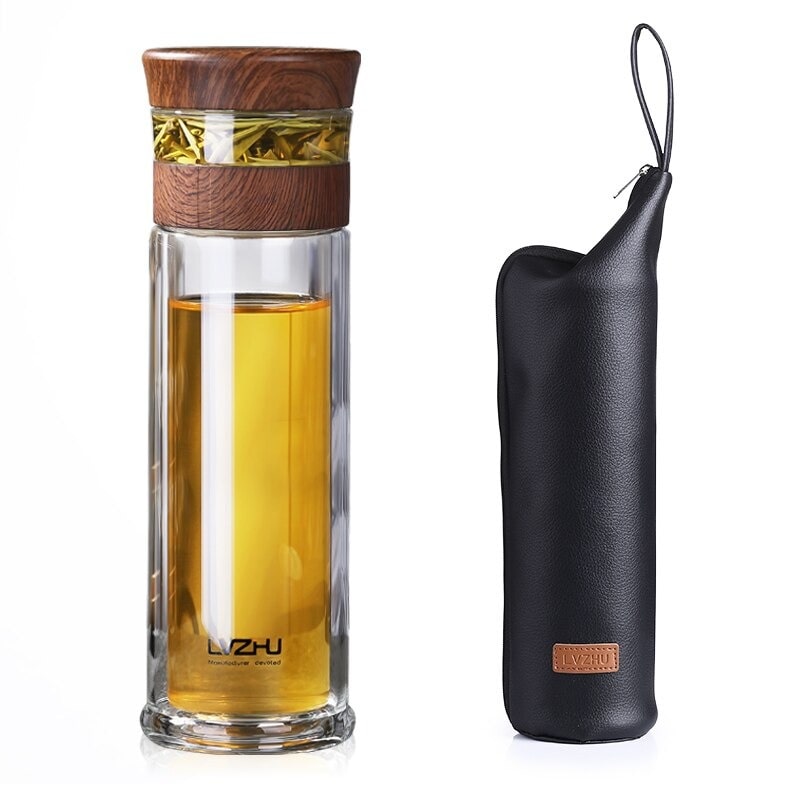 thermos the glass wood